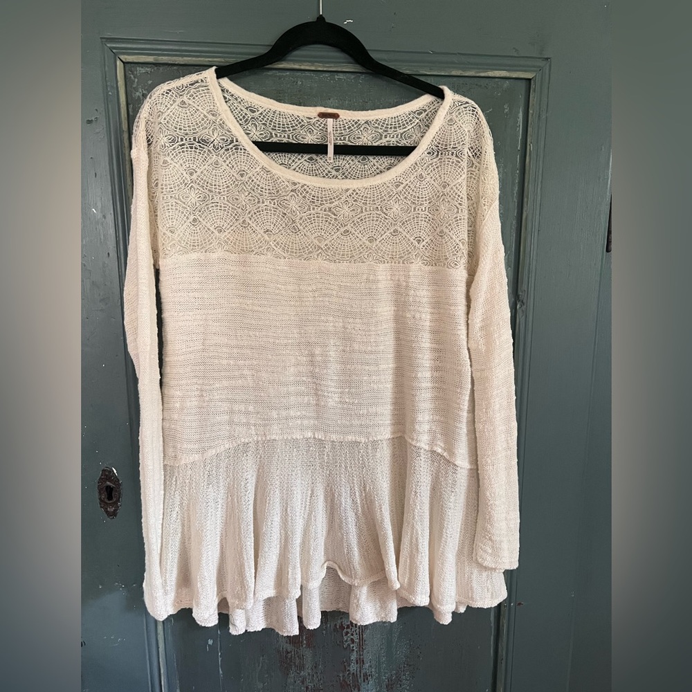 Free people cream sweater